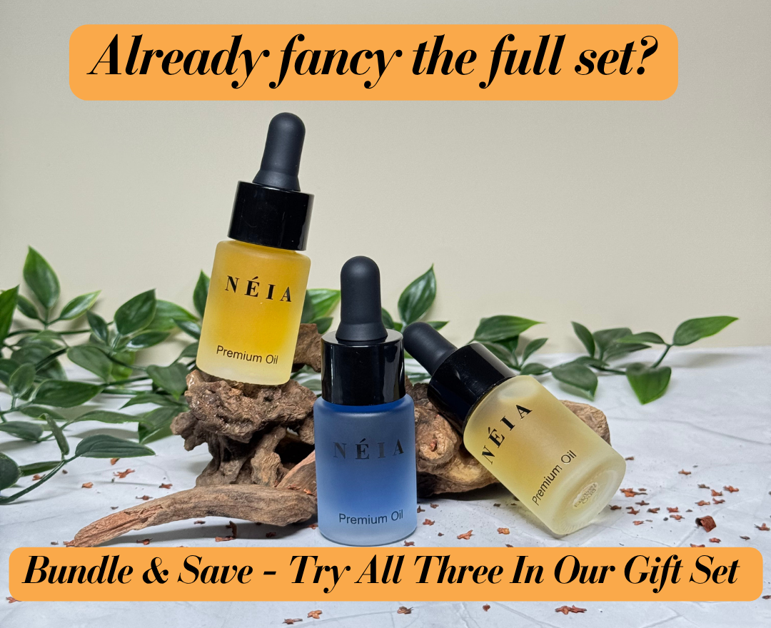 full-size 15ml bottle to show product range