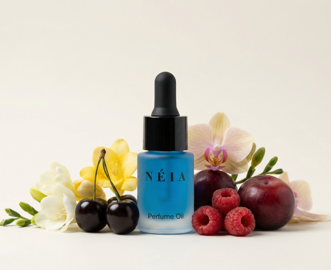 Phantom 15ml perfume oil with black cherry, plum and raspberry.