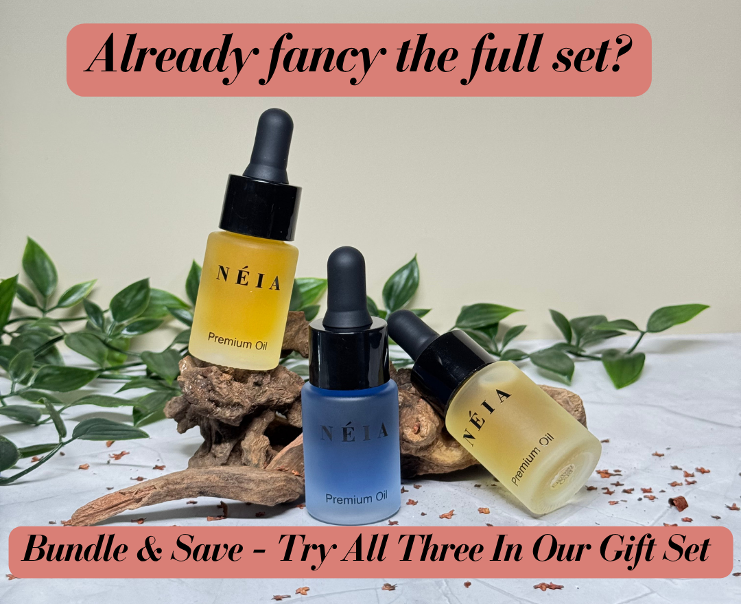 Full-size 15ml bottle to show product range

