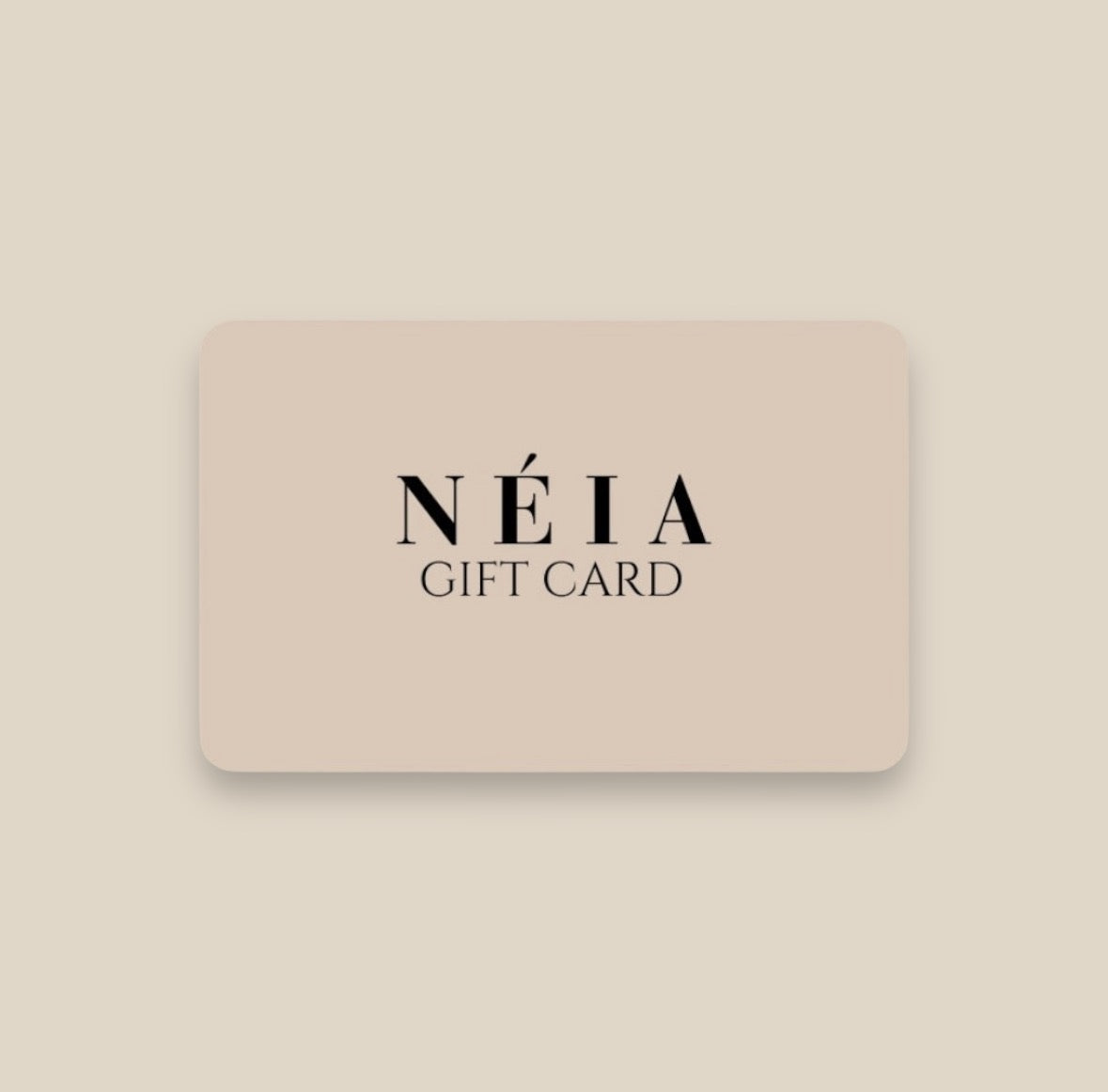 Neia oil gift card